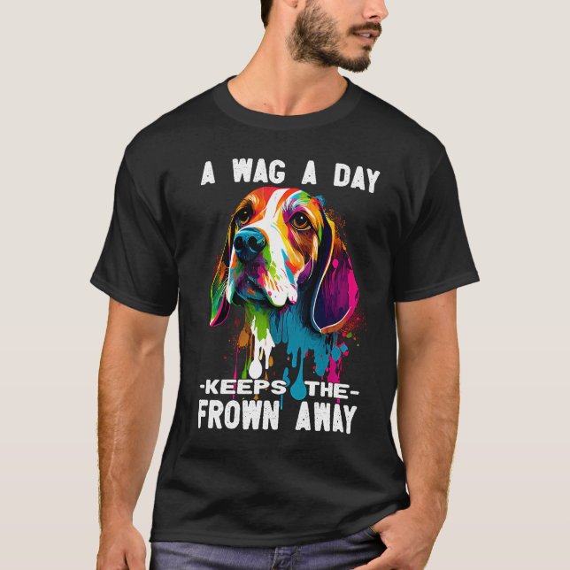 Beagle Hund Hundägare T Shirt (Framsida)