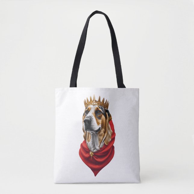 Beagle Hund i Krona Tygkasse (Framsida)