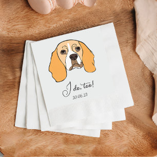 Beagle Hund Jag Gör Också Hund Anpassad Cocktail S Pappersservett