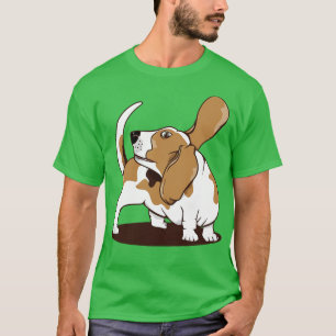 Beagle hund jagar svan t shirt
