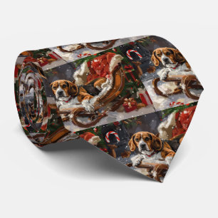 Beagle Hund jul Festive Slips