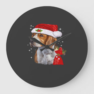 Beagle Hund Jul T Shirt Hund Familj Jul Stor Klocka