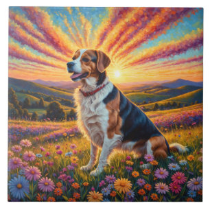 Beagle hund kakelplatta