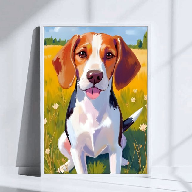 Beagle Hund Konst Målning Poster (Skapare uppladdad)