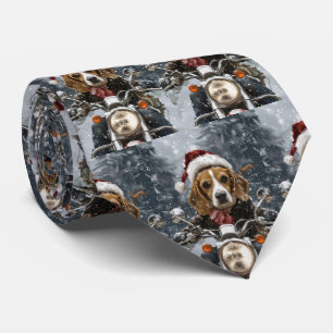 Beagle Hund Kör Motorcykel Jul Slips