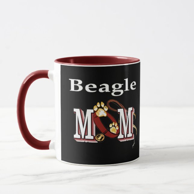 Beagle Hund MAMMA Mugg (Vänster)