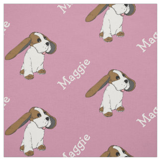 Beagle Hund Med Namn Blush Rosa Tyg Försäljning Pe