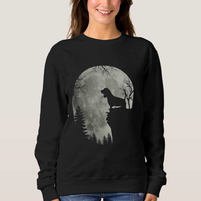 Beagle Hund och Måne Halloween Beagle Hund Hallowe T Shirt (Framsida)