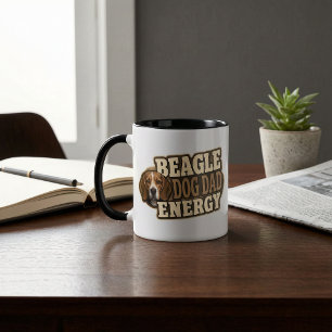 Beagle Hund Pappa Energimugg Mugg
