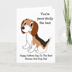 Beagle Hund Personlig Fars dag Kort