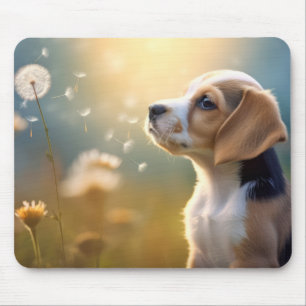 Beagle Hund Pet Animal Tranquil fredningsvärd Musmatta