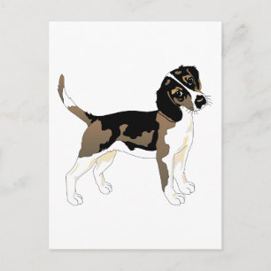 Beagle Hund Pet Animals Peace Kärlek Vykort
