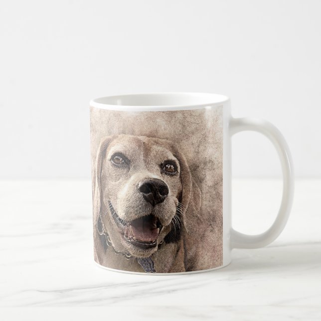 Beagle Hund Puppy Mugg-kaffe Mugg Kopp (Höger)