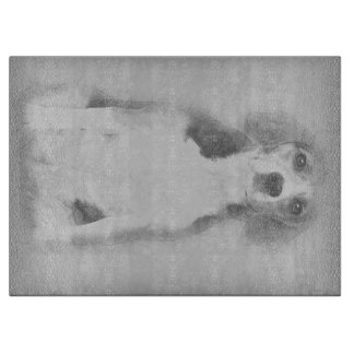 Beagle-Hund ritas med en penna