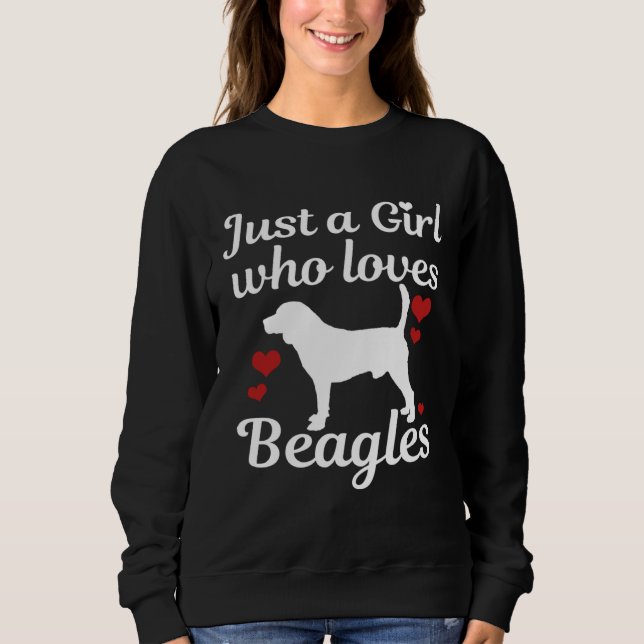 Beagle hund säger t shirt (Framsida)