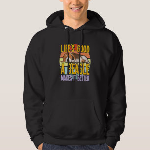 Beagle Hund Say Quote Hoodie