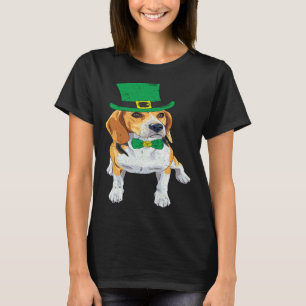 Beagle Hund Shamrock St Patrick s Dag Saint Paddy T Shirt