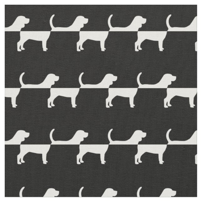 Beagle Hund Silhouette Pet Tyg (Närbild)