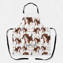 Beagle hund sömlös mönster Anpassat namn