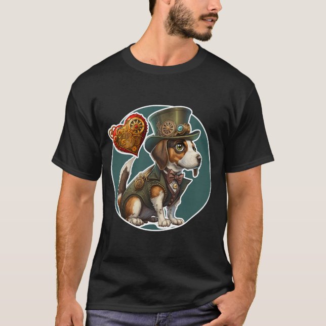 Beagle Hund T-Shirt (Framsida)