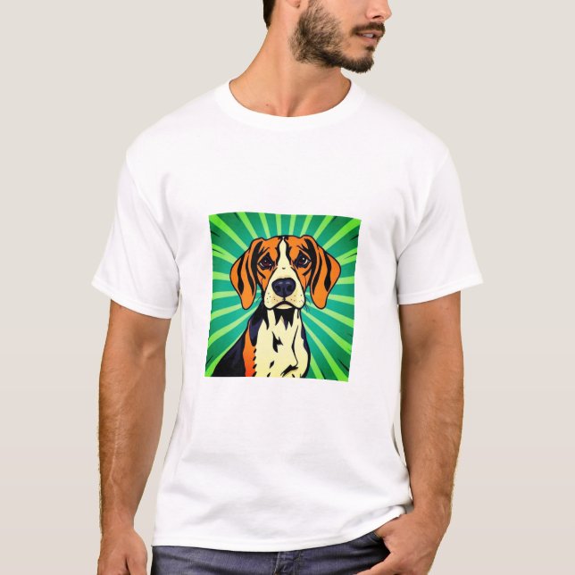 Beagle hund t shirt (Framsida)