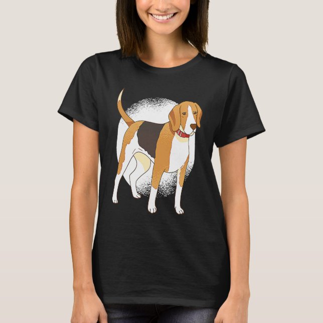 Beagle hund t shirt (Framsida)