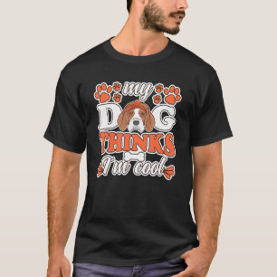 Beagle Hund Thinks jag är Coola Hund Hundägare Bea T Shirt