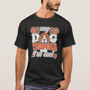 Beagle Hund Thinks jag är Coola Hund Hundägare Bea T Shirt
