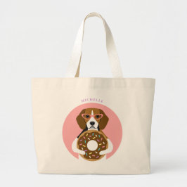 Beagle Hund Tote bags Jumbo Tygkasse