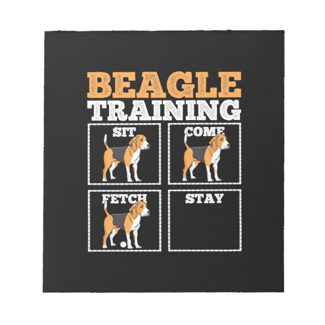 Beagle Hund Training Hund Anteckningsblock (Framsida)