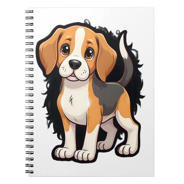 Beagle Hund tröja Anteckningsbok (Framsidan)