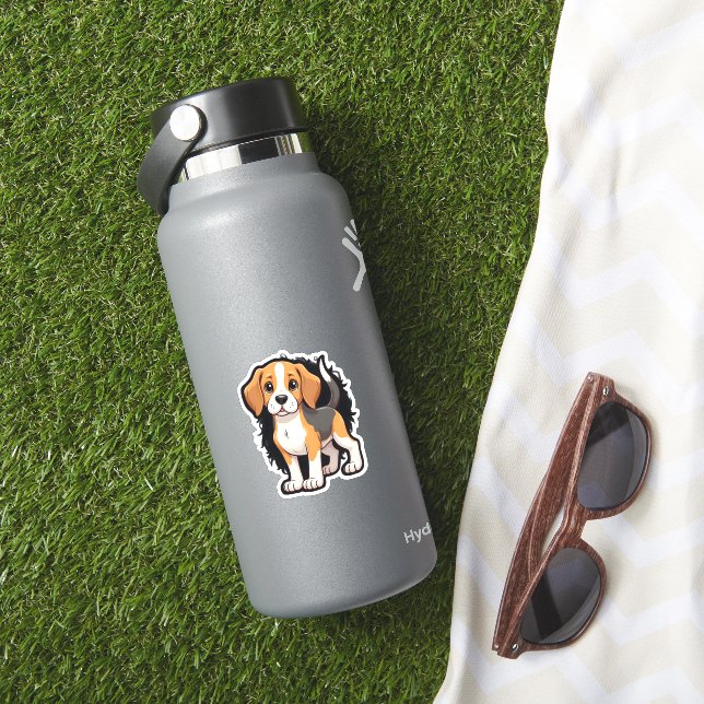 Beagle Hund tröja Klistermärken (HydroFlask Insitu)