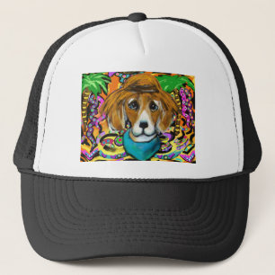 Beagle Hund Truckerkeps