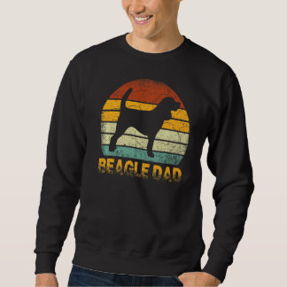 Beagle Hund Vintage Cavalier Pappa Lång Ärmad Tröja