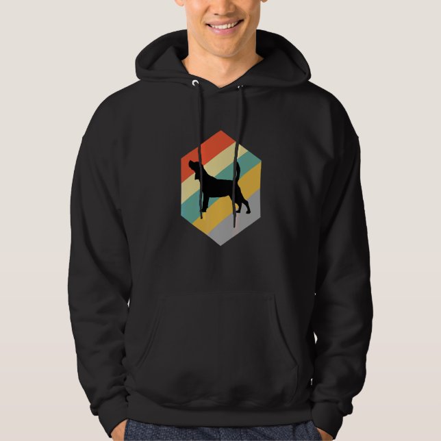 Beagle Hund Vintage Design Hoodie (Framsida)