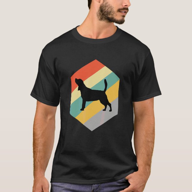 Beagle Hund Vintage Design T Shirt (Framsida)