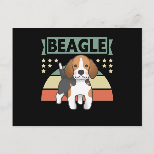 Beagle | Hundägare Beagles Vykort (Framsida)