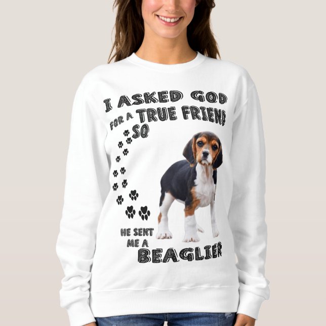 Beagle Hundälskares/ Funny Beagle T Shirt (Framsida)