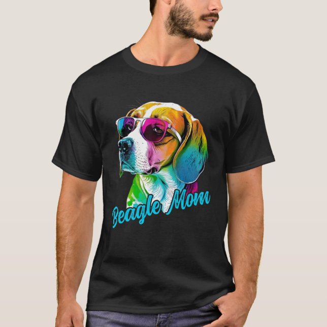 Beagle Hundar Beagles Puppy Kärlek Beagle Cute Mam T Shirt (Framsida)