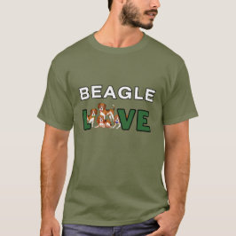 Beagle Hundar Kärlek-familjens husdjur som jagar H T Shirt