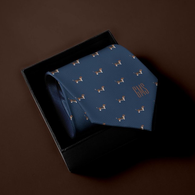 Beagle Hundar Mönster Monogrammed Slips (Skapare uppladdad)