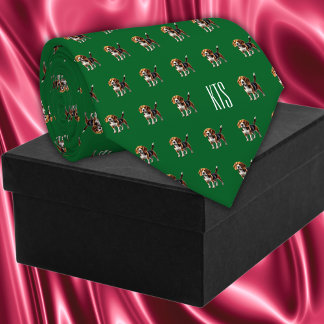 Beagle Hundar Mönster Monogrammed Veterinär Slips