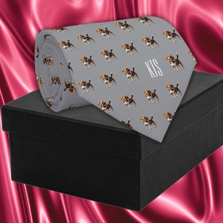 Beagle Hundar Mönster Monogrammed Veterinär Slips