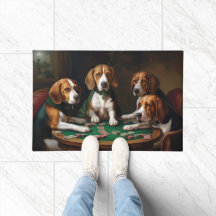 Beagle Hundar spelar Poker Art