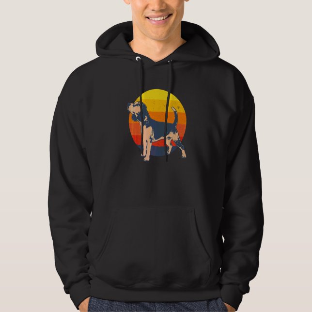 Beagle Hundras  1 Hoodie (Framsida)