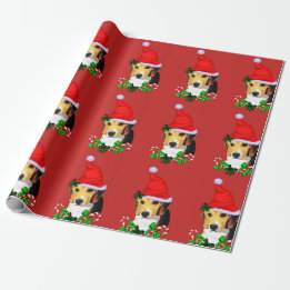 Beagle i jultomten presentpapper