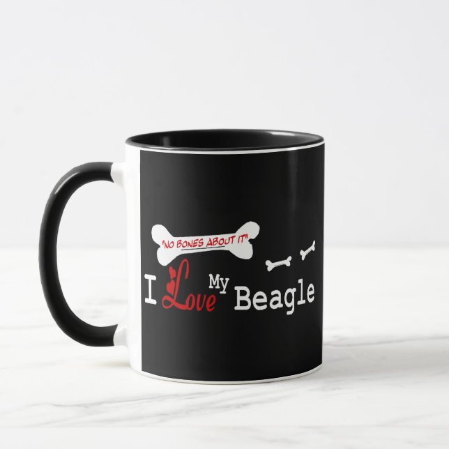 Beagle (I Kärlek) Mugg (Vänster)