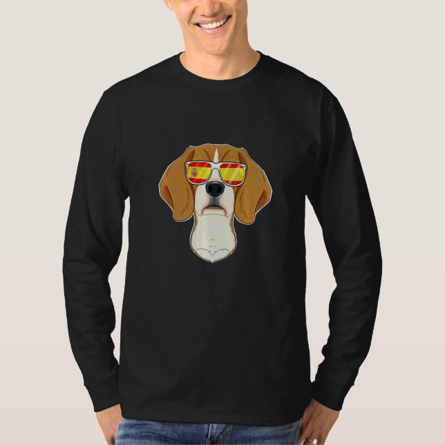 Beagle I Spain Sunglasses I Spanish Flag T Shirt (Framsida)