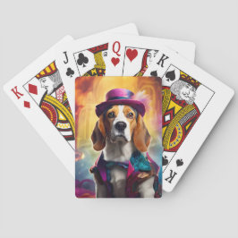 Beagle i Vibrant Costume Casinokort