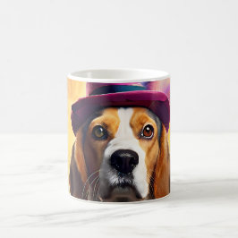 Beagle i Vibrant Costume Kaffemugg